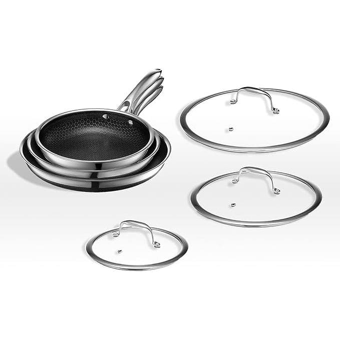 Gordon Ramsay Cookware HexClad Hybrid Nonstick 6-Piece Fry Pan Set